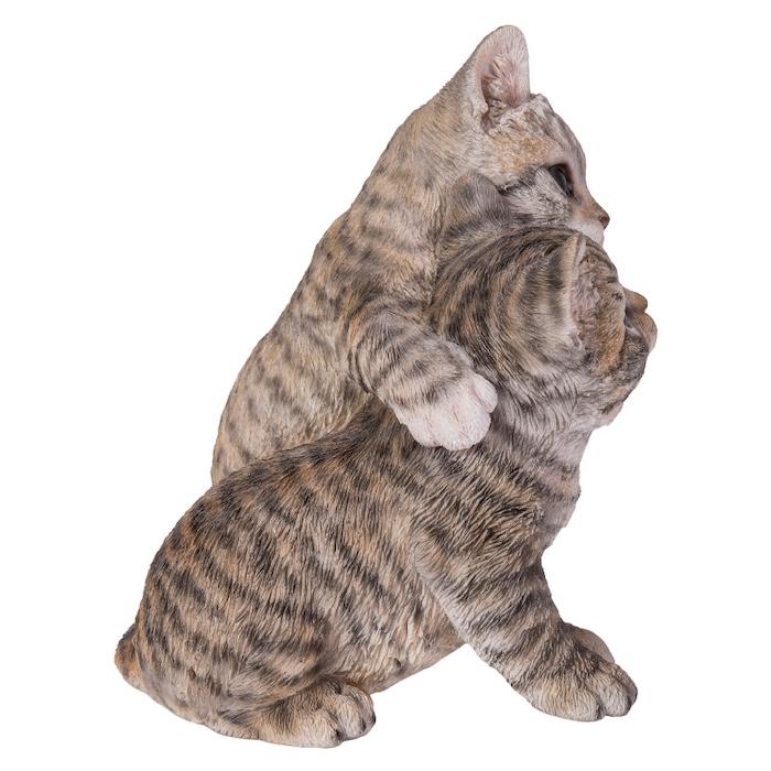 置物 動物 かわいい 寄り添うサバトラ猫 ネコ 高さ17.2cm woobia おしゃれ 大きい 玄関 インテリア 庭 ガーデン オブジェ 大型 ウービア 面白い |  | 05