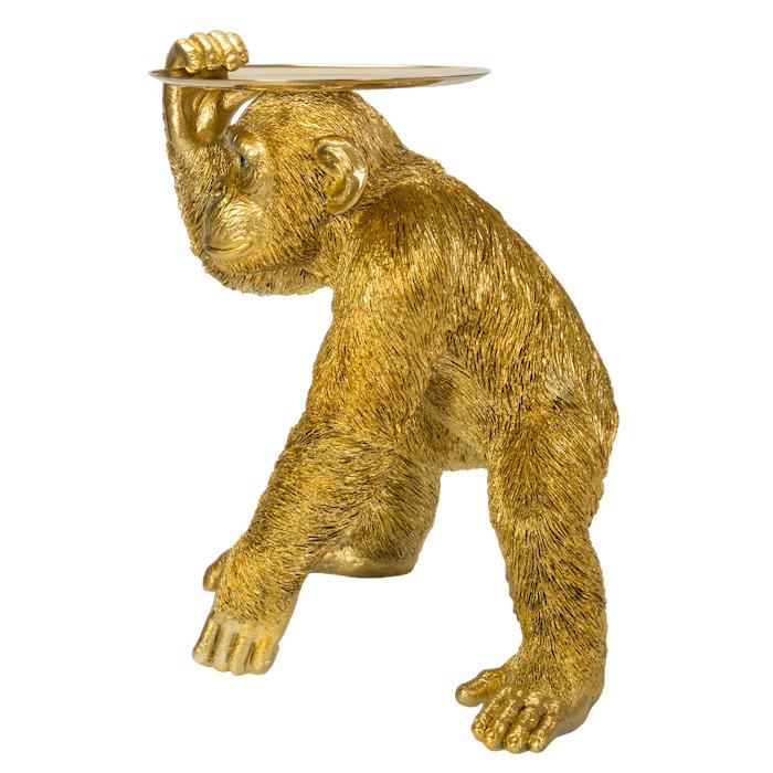 置物 動物 ゴールドチンパンジーのトレー 高さ52cm 小物置き 縁起物 金色 おしゃれ 大きい 玄関 インテリア 庭 ガーデン かわいい オブジェ 北欧 大型 面白い |  | 04