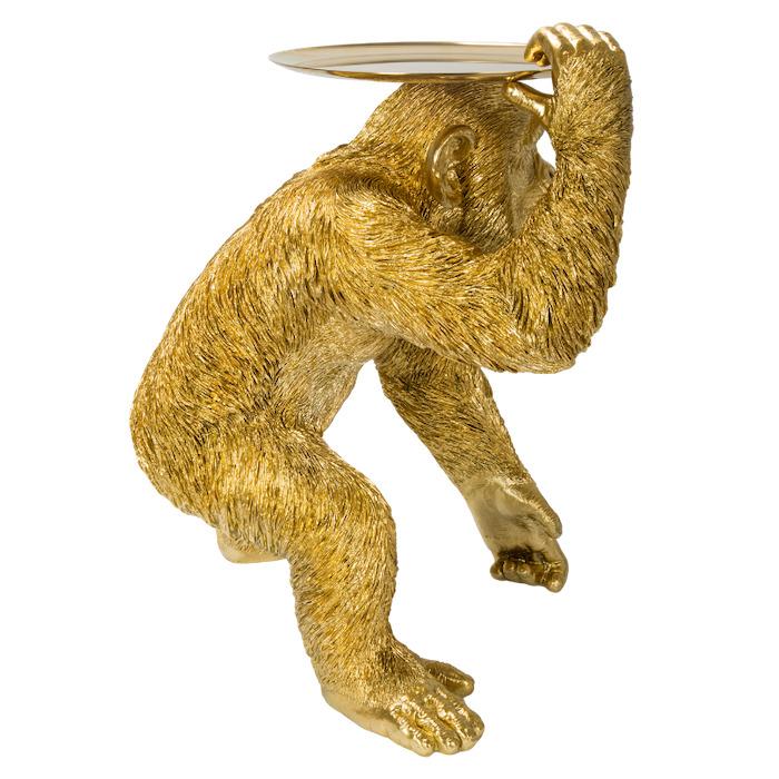 置物 動物 ゴールドチンパンジーのトレー 高さ52cm 小物置き 縁起物 金色 おしゃれ 大きい 玄関 インテリア 庭 ガーデン かわいい オブジェ 北欧 大型 面白い |  | 06