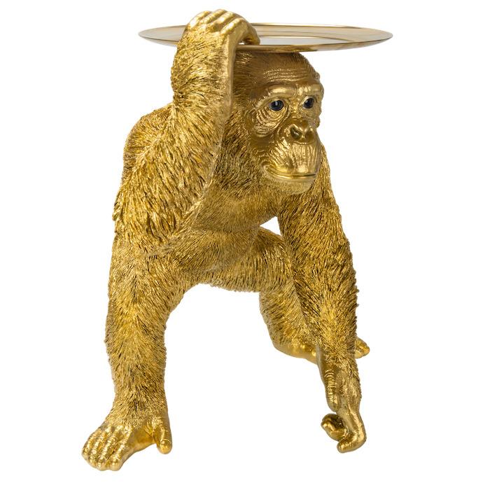 置物 動物 ゴールドチンパンジーのトレー 高さ52cm 小物置き 縁起物 金色 おしゃれ 大きい 玄関 インテリア 庭 ガーデン かわいい オブジェ 北欧 大型 面白い |  | 07
