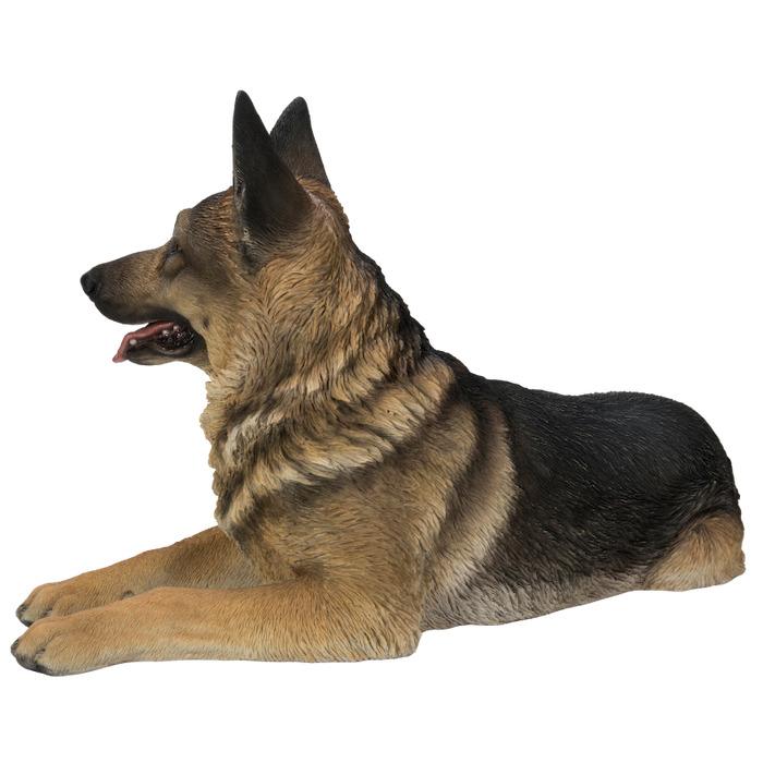 犬 置物 大型 動物 うつぶせジャーマンシェパード かわいい 横幅76.5cm おしゃれ 大きい 玄関インテリア リアル ウービア |  | 04