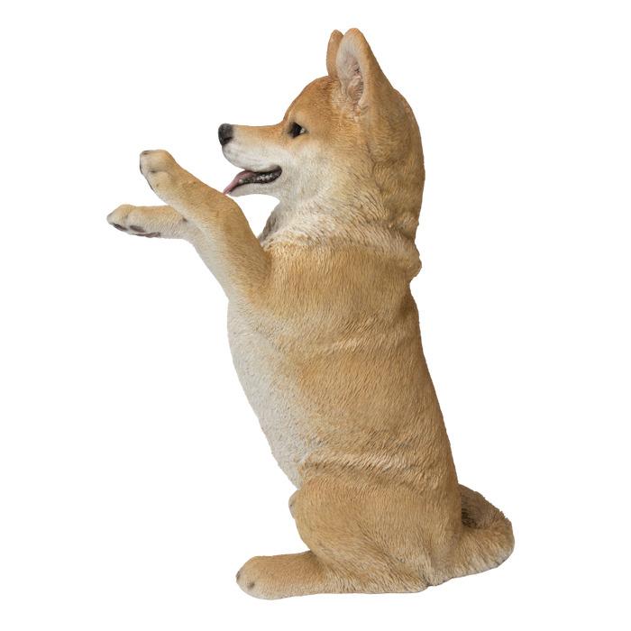 犬 置物 大型 動物 手をあげる柴犬 高さ40.5cm woobia おしゃれ 大きい 玄関インテリア 庭 ガーデン かわいいオブジェ 北欧 リアル 面白い ウービア |  | 03