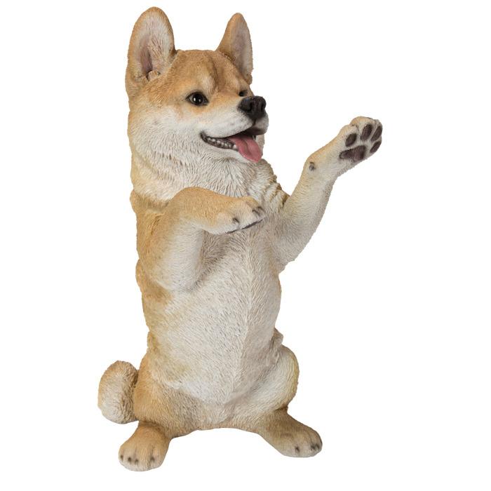 犬 置物 大型 動物 手をあげる柴犬 高さ40.5cm woobia おしゃれ 大きい 玄関インテリア 庭 ガーデン かわいいオブジェ 北欧 リアル 面白い ウービア |  | 06