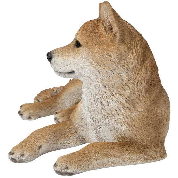 犬 置物 大型 リラックス柴犬 中 犬グッズ 高さ28.5cm woobia おしゃれ 大きい 玄関インテリア 庭 ガーデン かわいいオブジェ 北欧 リアル 面白い ウービア |  | 03