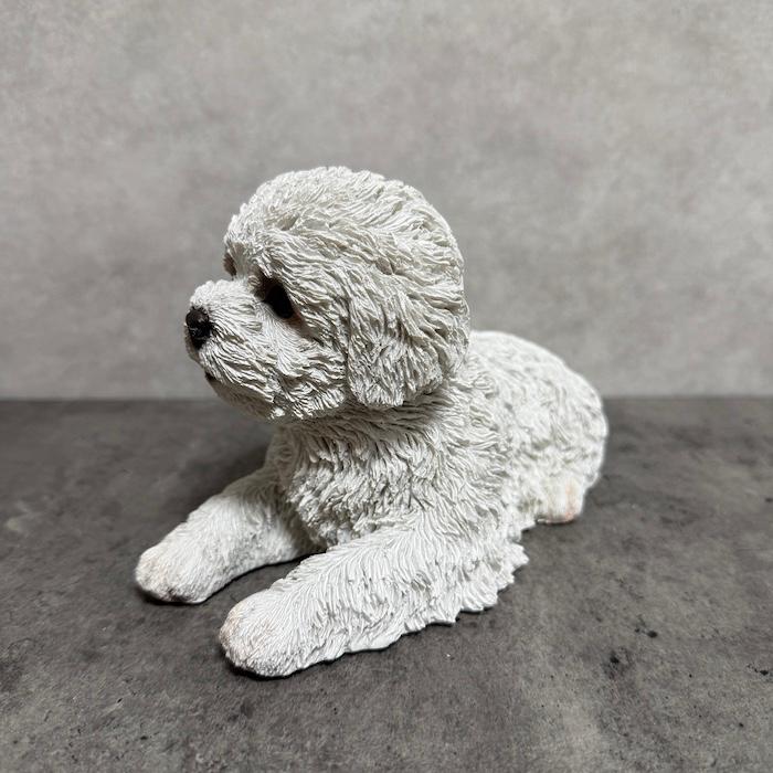 犬 置物 横幅20.5cm おしゃれ うつぶせビションフリーゼ かわいい 動物 インテリア オブジェ オーナメント woobia ウービア |  | 10