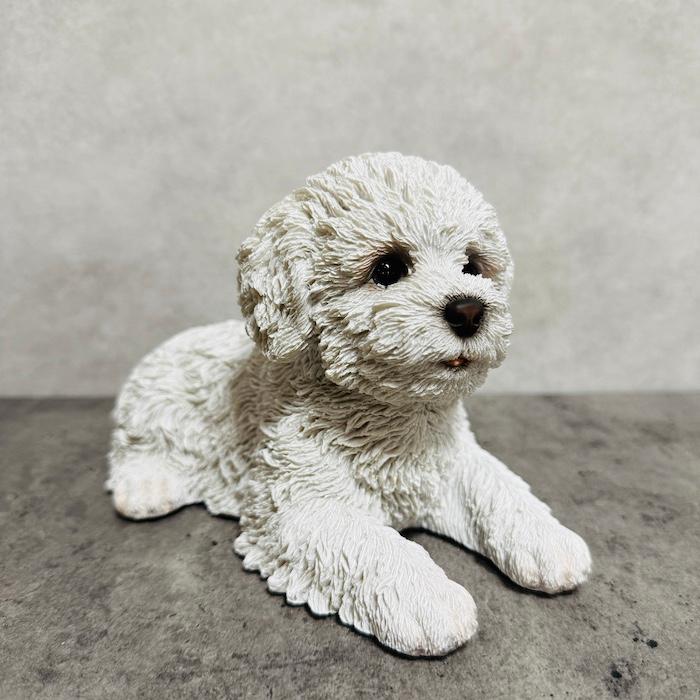 犬 置物 横幅20.5cm おしゃれ うつぶせビションフリーゼ かわいい 動物 インテリア オブジェ オーナメント woobia ウービア |  | 04
