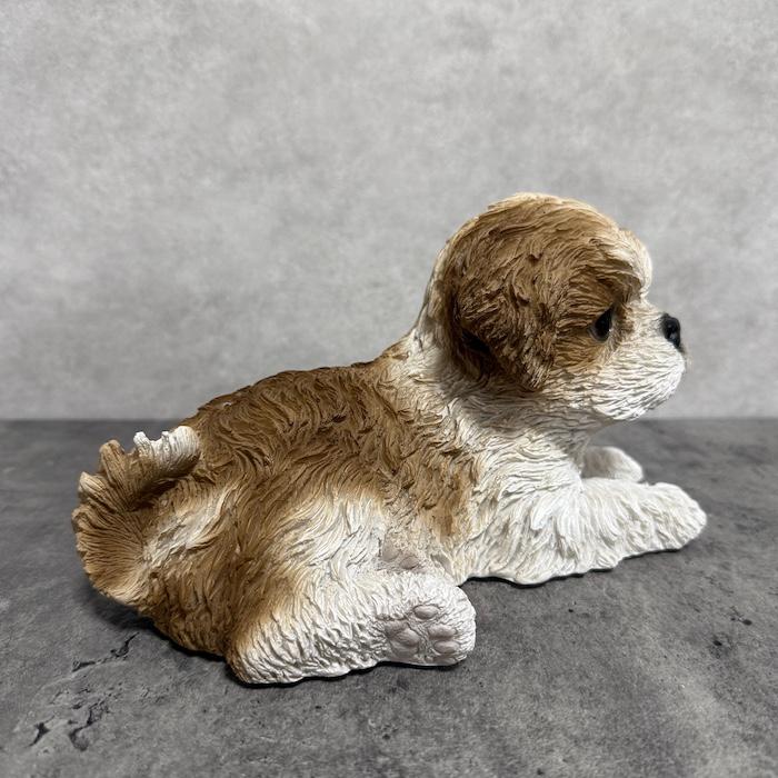 犬 置物 おしゃれ リラックスシーズー 茶白 かわいい 動物 インテリア オブジェ ガーデンオーナメント woobia ウービア |  | 03