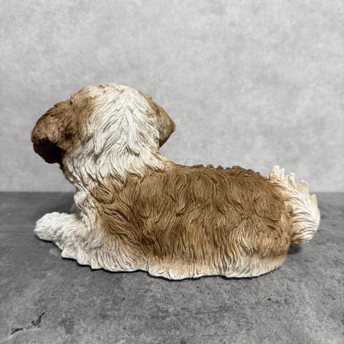 犬 置物 おしゃれ リラックスシーズー 茶白 かわいい 動物 インテリア オブジェ ガーデンオーナメント woobia ウービア |  | 05