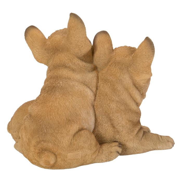 置物 犬 動物 2匹のフレンチブルドッグ 犬グッズ 高さ16.5cm ウービア おしゃれ 大きい 玄関インテリア 庭 ガーデン かわいいオブジェ 北欧 リアル 面白い |  | 04