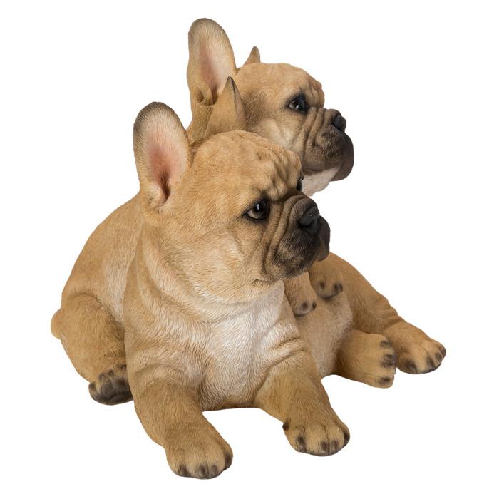置物 犬 動物 2匹のフレンチブルドッグ 犬グッズ 高さ16.5cm ウービア おしゃれ 大きい 玄関インテリア 庭 ガーデン かわいいオブジェ 北欧 リアル 面白い |  | 05
