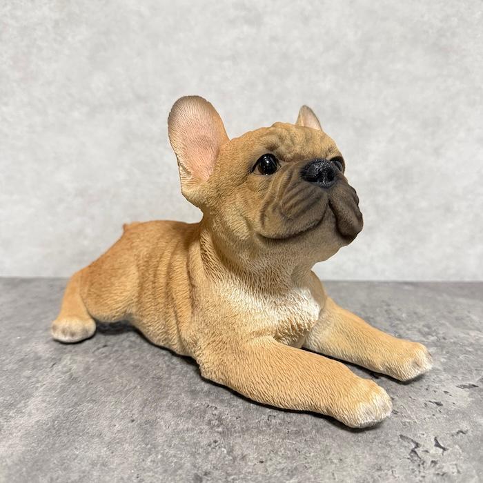 置物 犬 かわいい 動物 玄関 フレンチブルドッグ 寝そべるポーズ おしゃれ インテリア トイレ 庭 woobia ウービア |  | 01