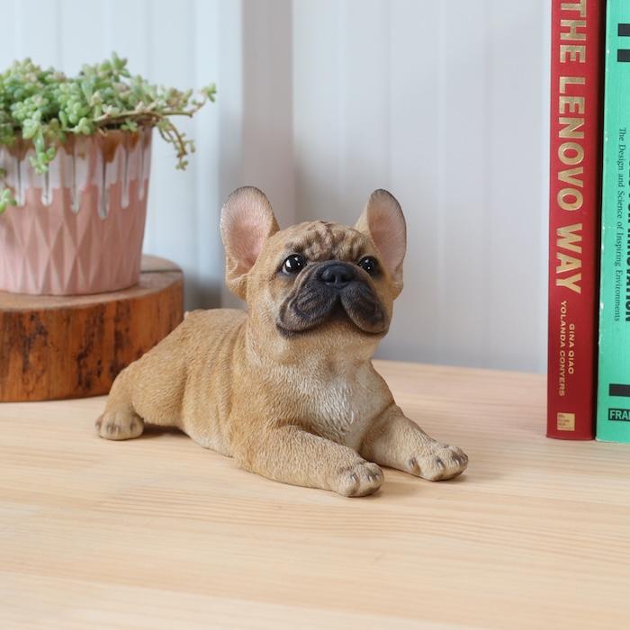 置物 犬 かわいい 動物 玄関 フレンチブルドッグ 寝そべるポーズ おしゃれ インテリア トイレ 庭 woobia ウービア |  | 07