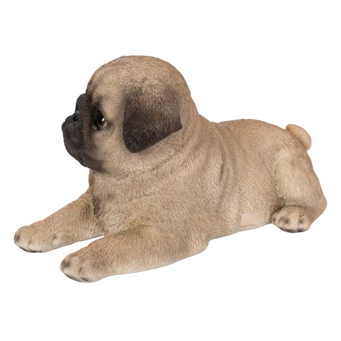 置物 犬 かわいい 動物 玄関 うつぶせパグ 横幅20.5cm リアル インテリア ガーデンオーナメント woobia ウービア |  | 03
