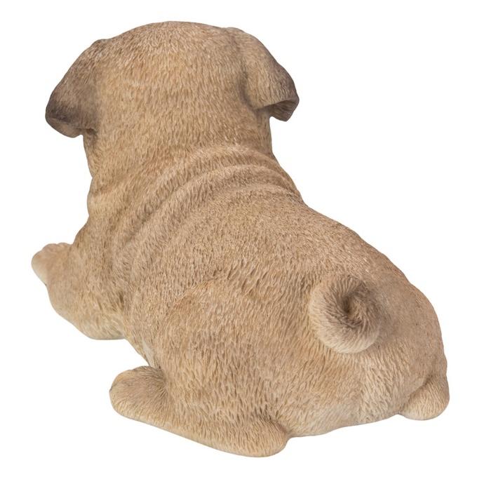 置物 犬 かわいい 動物 玄関 うつぶせパグ 横幅20.5cm リアル インテリア ガーデンオーナメント woobia ウービア |  | 04