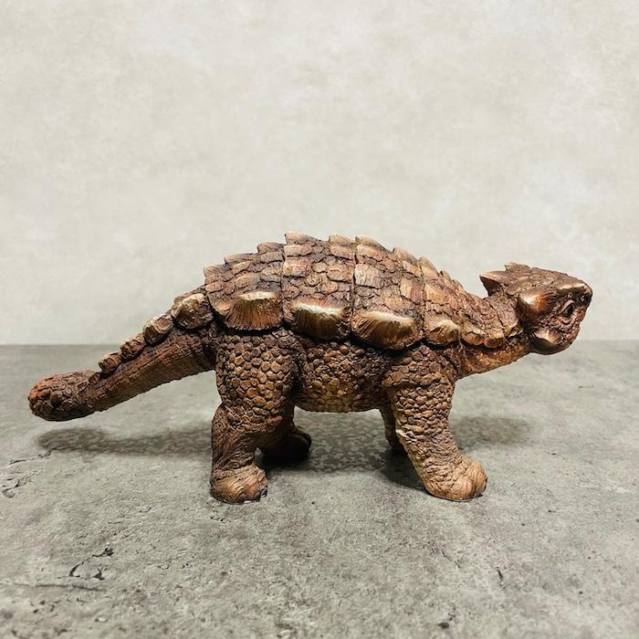 恐竜の置物 置物 恐竜 アンキロサウルス 横幅22.5cm woobia 動物 おしゃれ 大きい