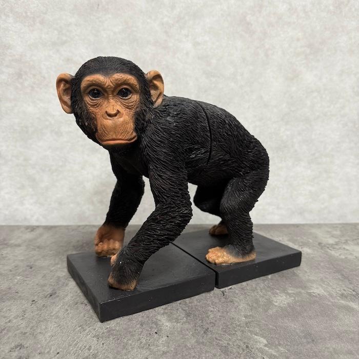 おしゃれなチンパンジーの本立て 横幅26cm ブックスタンド ブックエンド 置物 動物 おしゃれ 玄関 インテリア  woobia ウービア プレゼント アニマルオブジェ |  | 13