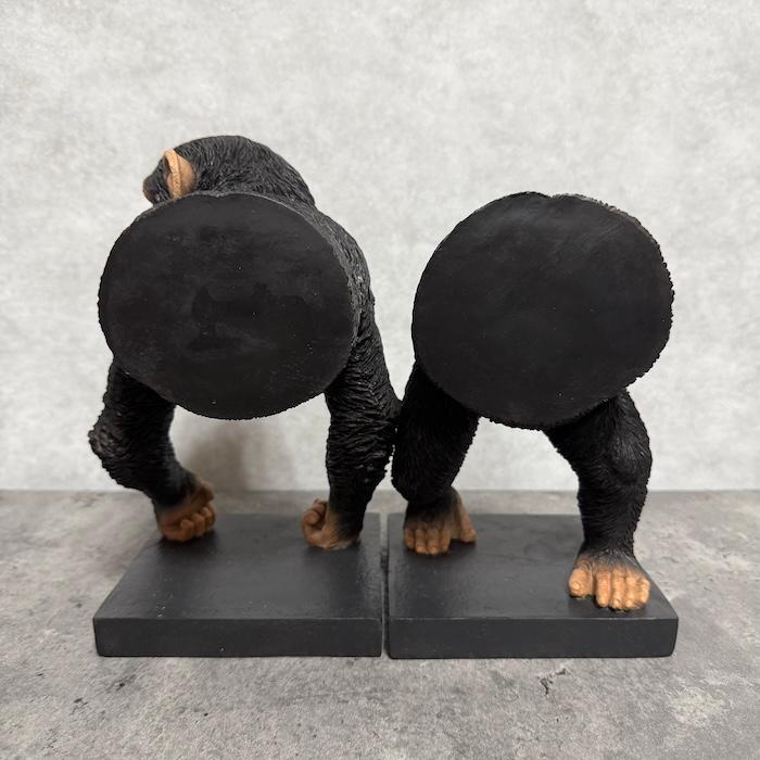おしゃれなチンパンジーの本立て 横幅26cm ブックスタンド ブックエンド 置物 動物 おしゃれ 玄関 インテリア  woobia ウービア プレゼント アニマルオブジェ |  | 15