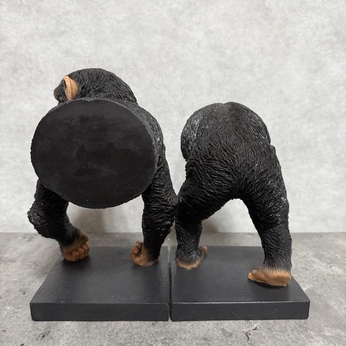 おしゃれなチンパンジーの本立て 横幅26cm ブックスタンド ブック