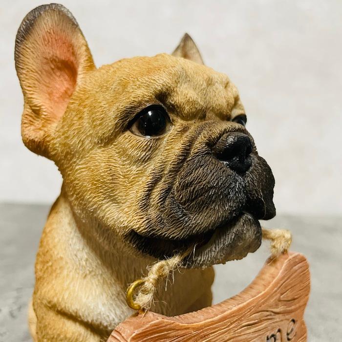 置物 犬 かわいい 動物 玄関 ウェルカムボード フレンチブルドッグ おしゃれ インテリア ガーデン woobia ウービア |  | 05