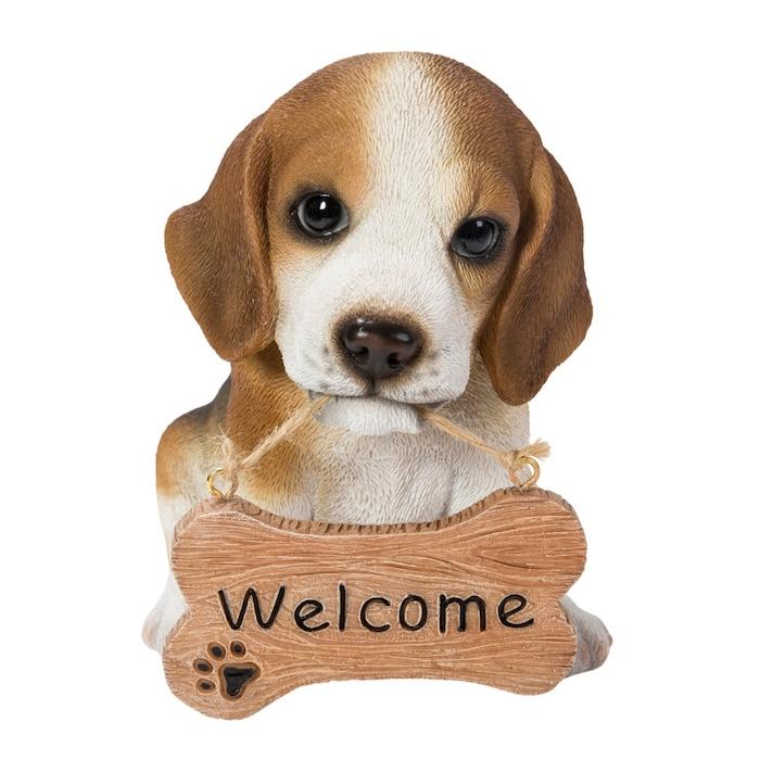 置物 犬 かわいい 動物 玄関 ウェルカムボード ビーグル おしゃれ インテリア 卓上 ガーデン 庭 woobia ウービア |  | 02