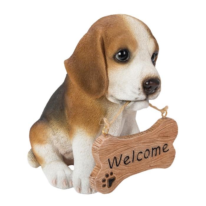 置物 犬 かわいい 動物 玄関 ウェルカムボード ビーグル おしゃれ インテリア 卓上 ガーデン 庭 woobia ウービア |  | 07