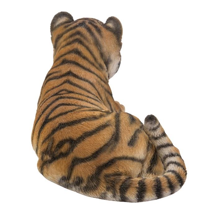 置物 動物 寝そべるタイガー 中 虎グッズ 高さ15cm woobia