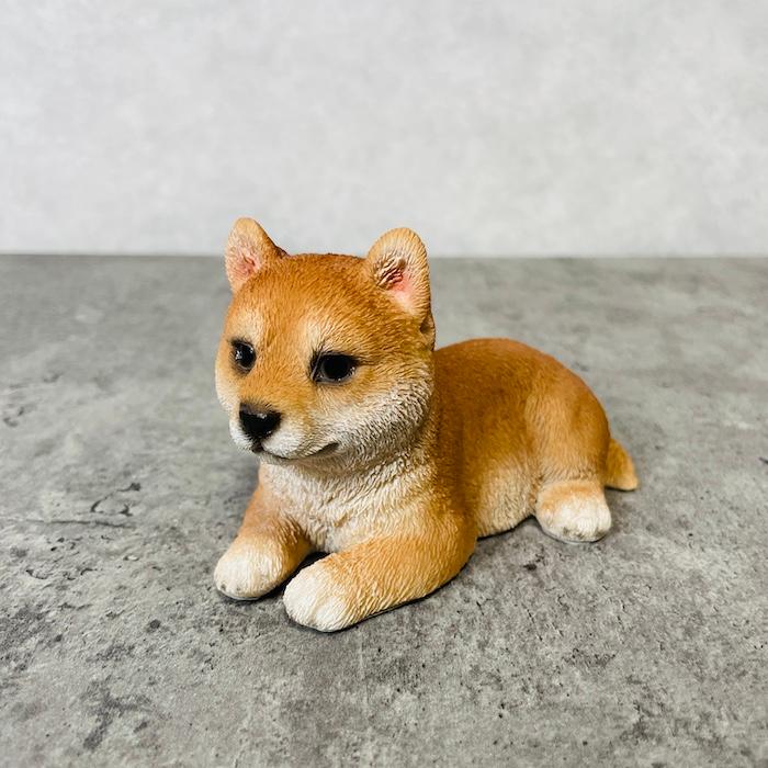 WOOBIA（ウービア） 置物 犬 かわいい 動物 玄関 リラックス子柴犬