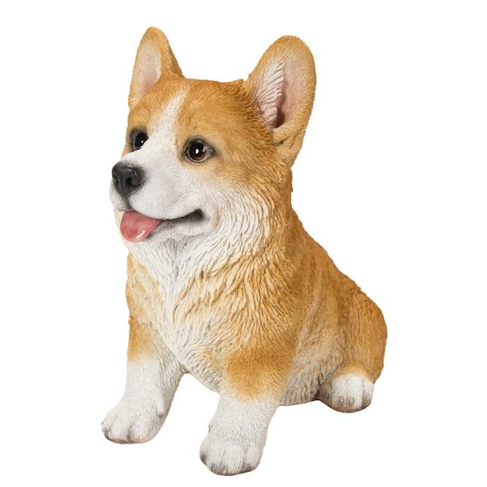犬 置物 おしゃれ お座りウェルシュコーギー 高さ15.5cm かわいい 動物 インテリア オブジェ ガーデンオーナメント woobia ウービア |  | 02