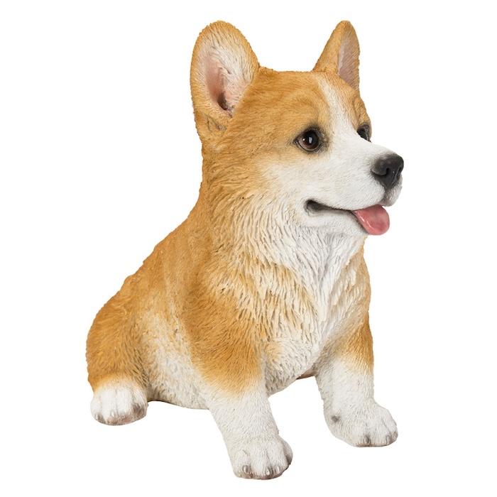 犬 置物 おしゃれ お座りウェルシュコーギー 高さ15.5cm かわいい 動物 インテリア オブジェ ガーデンオーナメント woobia ウービア |  | 06