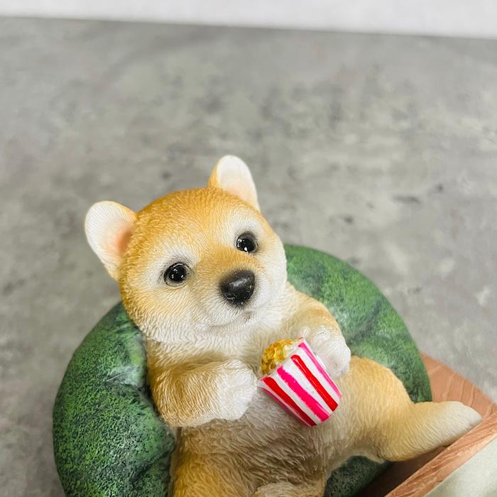 スマホスタンド 卓上 犬 おもしろ 動物 テレビを見る柴犬 置物 かわいい おしゃれ 写真立て スマホホルダー woobia ウービア |  | 07