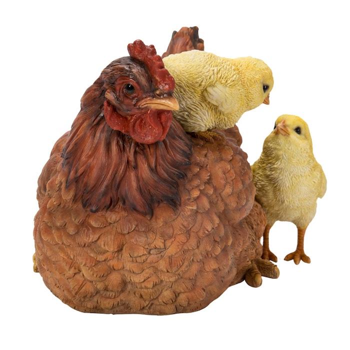 鳥 置物 オブジェ 北欧 動物 かわいい 鶏の親子 ニワトリ おしゃれ 玄関インテリア リアル 大型 ウービア |  | 06