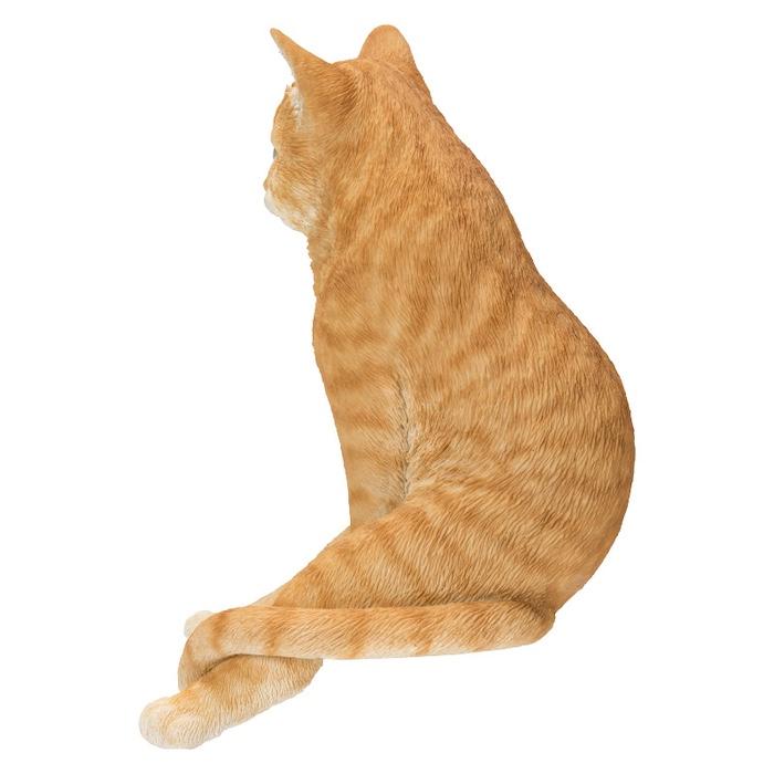 置物 動物 かわいい スコ座り茶トラ猫 ネコ 高さ28cm woobia おしゃれ