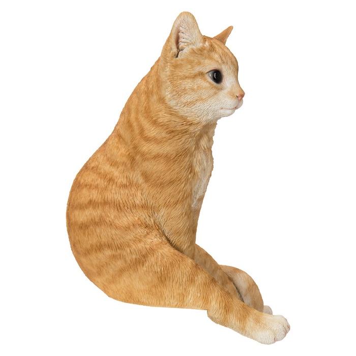 置物 動物 かわいい スコ座り茶トラ猫 ネコ 高さ28cm woobia おしゃれ