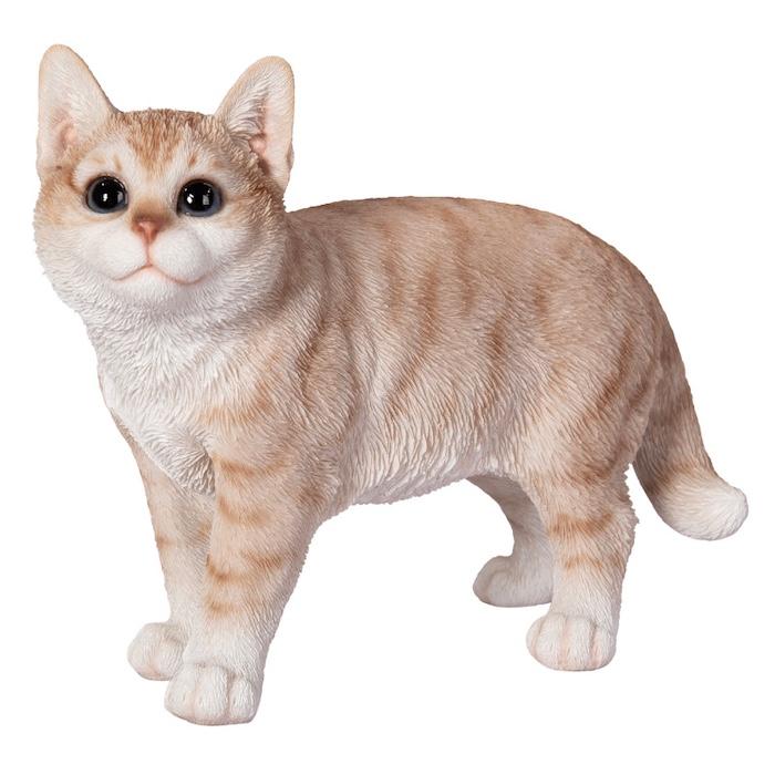 未使用箱入り☆WAKO 猫置物 WOOBIA（ウービア） 置物 動物 かわいい 歩くミルクティー猫 ネコ 横幅