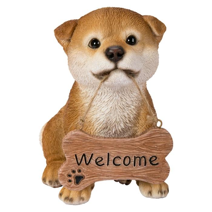 置物 犬 かわいい 動物 玄関 ウェルカムボード 秋田犬 おしゃれ インテリア 卓上 ガーデン 庭 woobia ウービア |  | 06
