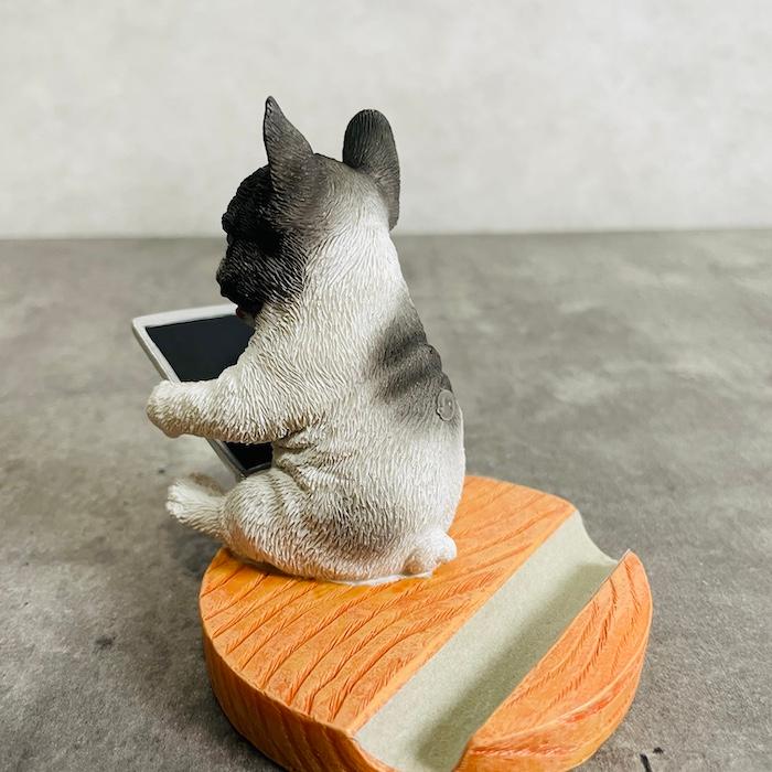 スマホスタンド 卓上 犬 おもしろ 動物 タブレットを見るフレンチブルドッグ かわいい おしゃれ 写真立て スマホホルダー woobia ウービア |  | 08