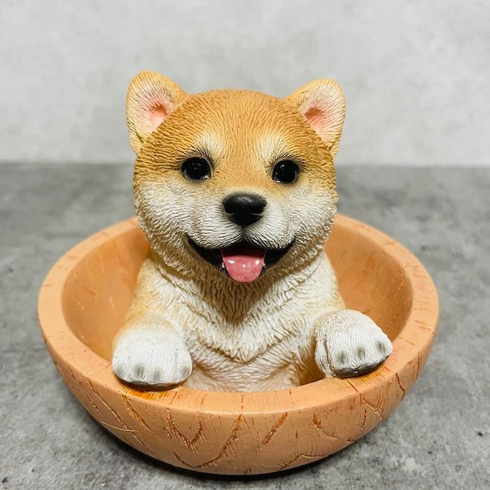 置物 犬 かわいい 動物 玄関 柴犬マグネットクリップ入れ 小物入れ