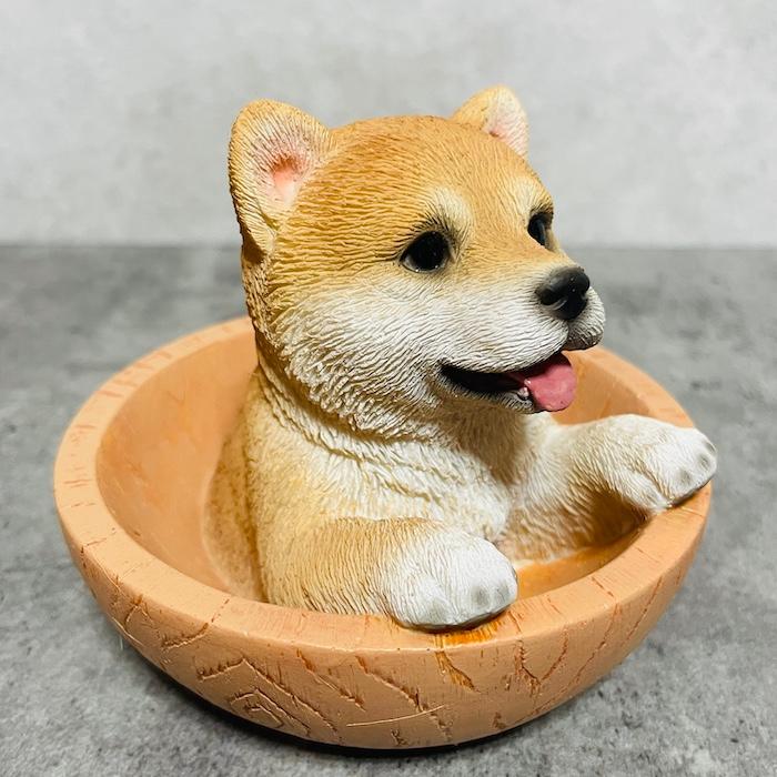 置物 犬 かわいい 動物 玄関 柴犬マグネットクリップ入れ 小物入れ