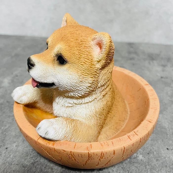 置物 犬 かわいい 動物 玄関 柴犬マグネットクリップ入れ 小物入れ