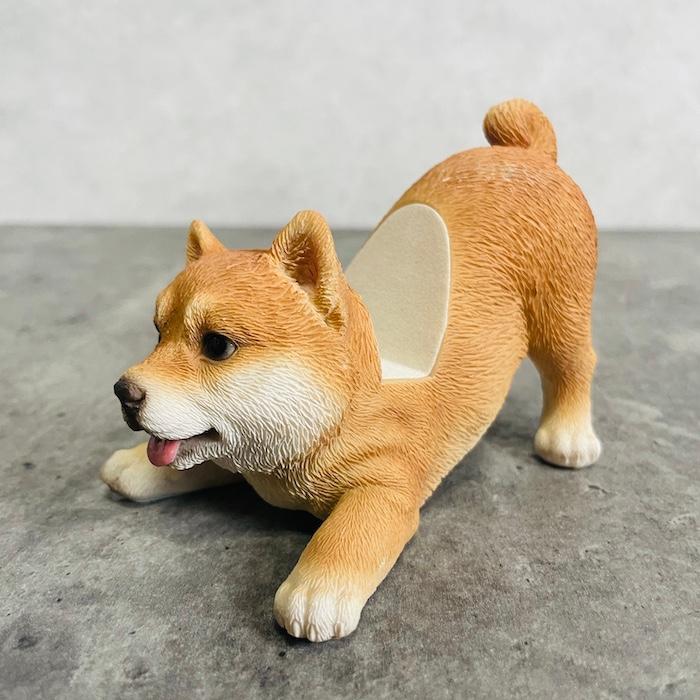 スマホスタンド 卓上 犬 おもしろ 動物 寝そべる柴犬 イヌ 置物 かわいい おしゃれ 写真立て スマホホルダー woobia ウービア |  | 04