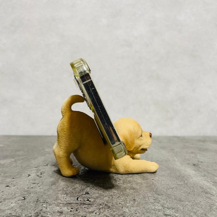 スマホスタンド 卓上 犬 おもしろ 動物 寝そべるラブラドール・レトリバー イヌ 置物 かわいい おしゃれ 写真立て woobia ウービア |  | 02