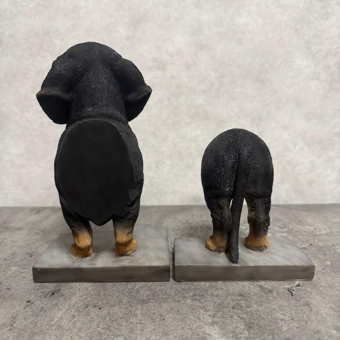 おしゃれなダックスフンドの本立て 高さ18.5cm ブックスタンド ブック