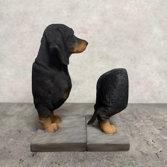 おしゃれなダックスフンドの本立て 高さ18.5cm ブックスタンド ブック