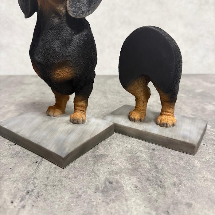 おしゃれなダックスフンドの本立て 高さ18.5cm ブックスタンド ブック