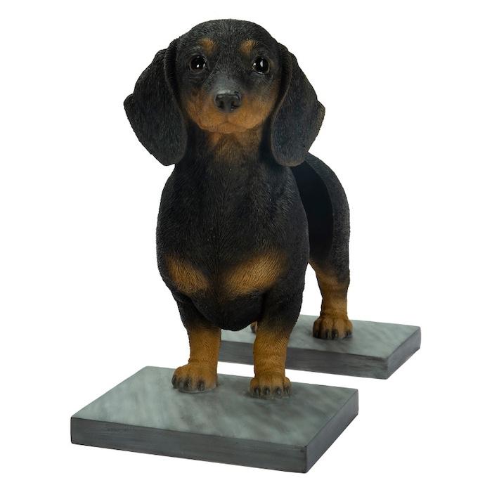 おしゃれなダックスフンドの本立て ブックスタンド ブックエンド 置物 動物 おしゃれ 玄関 インテリア  woobia ウービア プレゼント ギフト アニマルオブジェ |  | 01