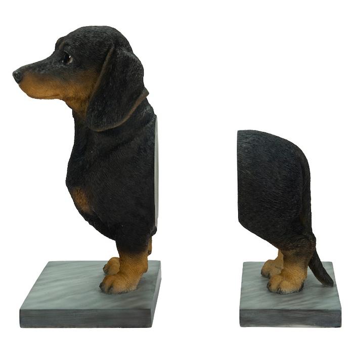 おしゃれなダックスフンドの本立て ブックスタンド ブックエンド 置物 動物 おしゃれ 玄関 インテリア  woobia ウービア プレゼント ギフト アニマルオブジェ |  | 02