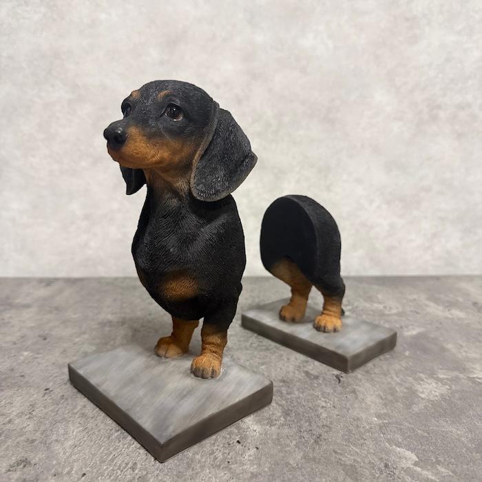 おしゃれなダックスフンドの本立て 高さ18.5cm ブックスタンド ブック