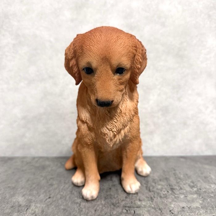 置物 犬 動物 下向く座りゴールデン・レトリバー 高さ19.5cm おしゃれ 大きい 玄関インテリア 庭 ガーデン かわいいオブジェ 北欧 リアル 大型 面白い |  | 12