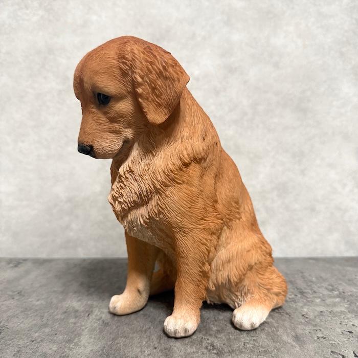 置物 犬 動物 下向く座りゴールデン・レトリバー 高さ19.5cm おしゃれ 大きい 玄関インテリア 庭 ガーデン かわいいオブジェ 北欧 リアル 大型 面白い |  | 13