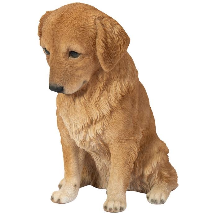 置物 犬 動物 下向く座りゴールデン・レトリバー 高さ19.5cm おしゃれ 大きい 玄関インテリア 庭 ガーデン かわいいオブジェ 北欧 リアル 大型 面白い |  | 02